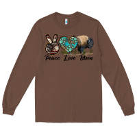 Chestnut Peace lLve Bison Long Sleeve Tee - LillyAllenDesigns