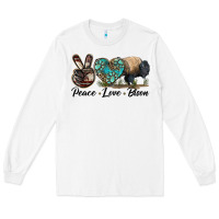 White Peace lLve Bison Long Sleeve Tee - LillyAllenDesigns