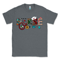 Charcoal Heather christmas nurse Classic Tee - RanaPortraitStore