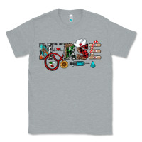 Heather Grey christmas nurse Classic Tee - RanaPortraitStore