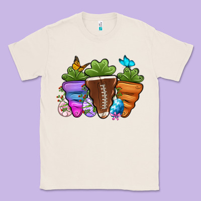 Football Easter Sports Carrots Classic Tee Designed By Oliviacreatesart