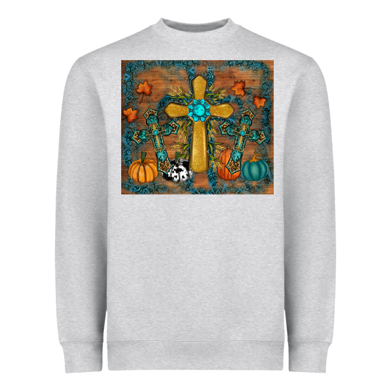 Fall Cross Tumbler Heavyweight Sweatshirt by RanaPortraitStore | Teevron