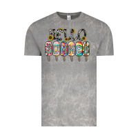 Cloud Rock name vibrant summer greeting with popsicles Vintage Tee - CowhideDigitalArt