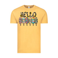Vintage Mustard name vibrant summer greeting with popsicles Vintage Tee - CowhideDigitalArt