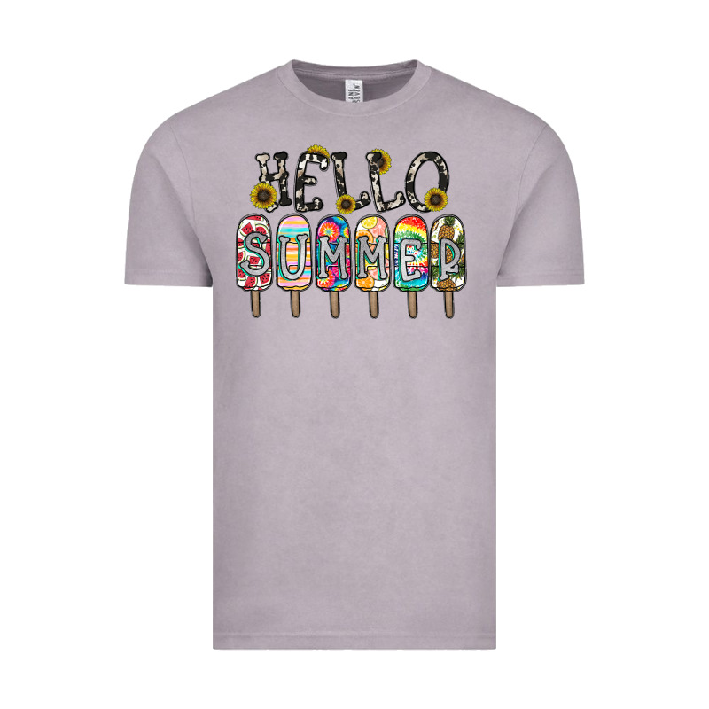 Name Vibrant Summer Greeting With Popsicles Vintage Tee by CowhideDigitalArt | Teevron