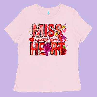 Mis Steal Your Heart Ladies Tee Designed By Cowhidedigitalart