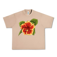 Burro Hawaiian Hibiscus Flower Illustrations Urban Heavy Tee - LillyAllenDesigns