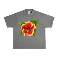 Tornado Hawaiian Hibiscus Flower Illustrations Urban Heavy Tee - LillyAllenDesigns