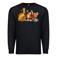 Black Cows With Sunflower Headbands Premium Sweatshirt - Jasminsmagicworld