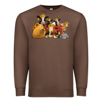 Chestnut Cows With Sunflower Headbands Premium Sweatshirt - Jasminsmagicworld