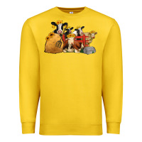 Lemon Cows With Sunflower Headbands Premium Sweatshirt - Jasminsmagicworld