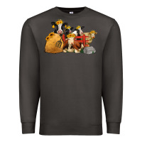 Smoke Cows With Sunflower Headbands Premium Sweatshirt - Jasminsmagicworld