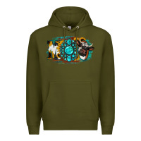 Army Green Moo Mothers Premium Hoodie - Jasminsmagicworld