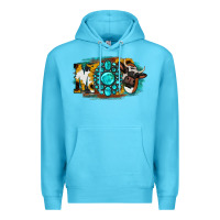 Ocean Blue Moo Mothers Premium Hoodie - Jasminsmagicworld