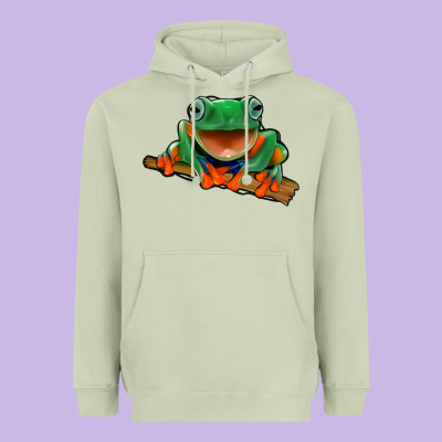 Frog Heavyweight Hoodie Designed By Jasminsmagicworld