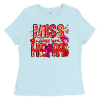 Baby Blue Mis Steal Your Heart Ladies Tee - CowhideDigitalArt