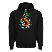 Black bucking bronco arrowhead Zipper Hoodie - Jasminsmagicworld