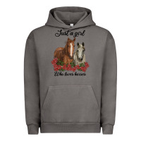 Pigment Tornado just a girl who loves horses no background Urban Hoodie - RanaPortraitStore
