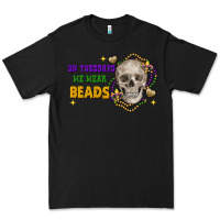 Black on tuesdays we wear beads skull Premium Tee - FaDigitalArtStudio