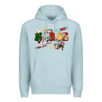 Blue Mist Christmas nurse Premium Hoodie - BarkalooDesign