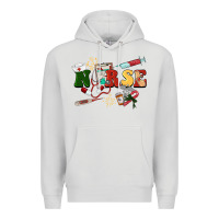 Dove Grey Christmas nurse Premium Hoodie - BarkalooDesign
