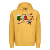 Mustard Christmas nurse Premium Hoodie - BarkalooDesign