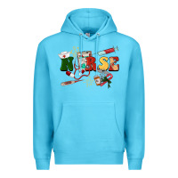 Ocean Blue Christmas nurse Premium Hoodie - BarkalooDesign