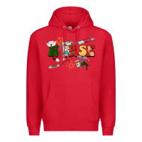 Red Christmas nurse Premium Hoodie - BarkalooDesign