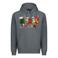 Rock Christmas nurse Premium Hoodie - BarkalooDesign