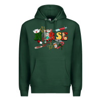 Sports Green Christmas nurse Premium Hoodie - BarkalooDesign