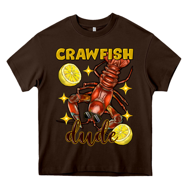 Mardi Gras Crawfish Dude Heavy Core Tee by FaDigitalArtStudio | Teevron