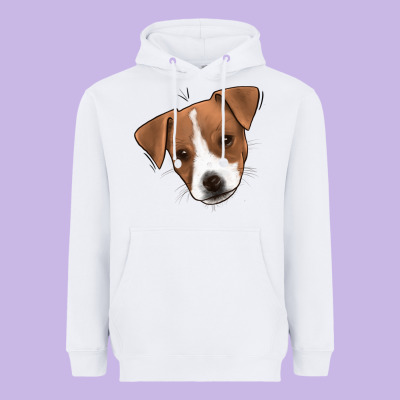 Jack Russel Heavyweight Hoodie Designed By Jasminsmagicworld