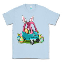 Dusty Blue Easter toddler car Classic Tee - OliviaCreatesArt