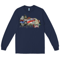 Navy mom of both Long Sleeve Tee - SublimationCraftShop
