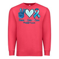 Cardinal Peace Love Cure Prostate Cancer Premium Sweatshirt - Jasminsmagicworld