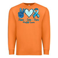Carrot Peace Love Cure Prostate Cancer Premium Sweatshirt - Jasminsmagicworld