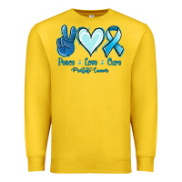 Lemon Peace Love Cure Prostate Cancer Premium Sweatshirt - Jasminsmagicworld