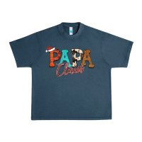 Midnight Navy Papa Claus Urban Heavy Tee - CowhideDigitalArt