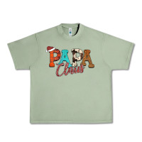 Oil Green Papa Claus Urban Heavy Tee - CowhideDigitalArt