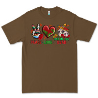 Cacao Peace Love Day Of The Dead Premium Tee - BundleAndBundleShop
