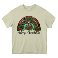 Mossy reindeer rainbow christmas Heavy Core Tee - RanaPortraitStore