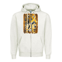 Oatmeal Heather finding the cure starts with hope childhood cancer awareness  with bac Zipper Hoodie - Jasminsmagicworld