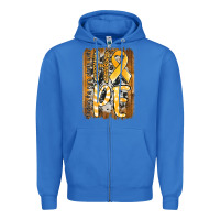 True Royal finding the cure starts with hope childhood cancer awareness  with bac Zipper Hoodie - Jasminsmagicworld