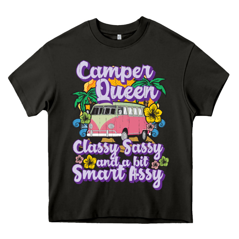 Camp Camping Camper Queen Classy Sassy And A Bit Smart Assycamper Camp Heavy Core Tee by linhVisuals | Teevron