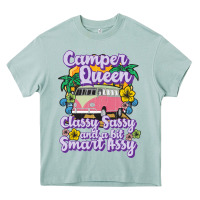 Arona camp camping camper queen classy sassy and a bit smart assycamper camp Heavy Core Tee - linhVisuals