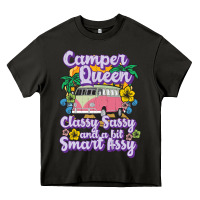 Asphalt camp camping camper queen classy sassy and a bit smart assycamper camp Heavy Core Tee - linhVisuals