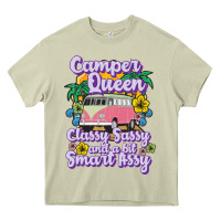 Mossy camp camping camper queen classy sassy and a bit smart assycamper camp Heavy Core Tee - linhVisuals