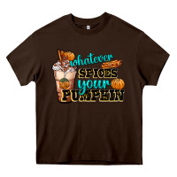 Chocolate Brown whatever spice your pumpkin coffee cup Heavy Core Tee - FaDigitalArtStudio