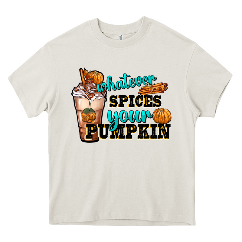 Whatever Spice Your Pumpkin Coffee Cup Heavy Core Tee by FaDigitalArtStudio | Teevron