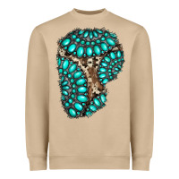 Mushroom gemstone cowhide patches Heavyweight Sweatshirt - RanaPortraitStore